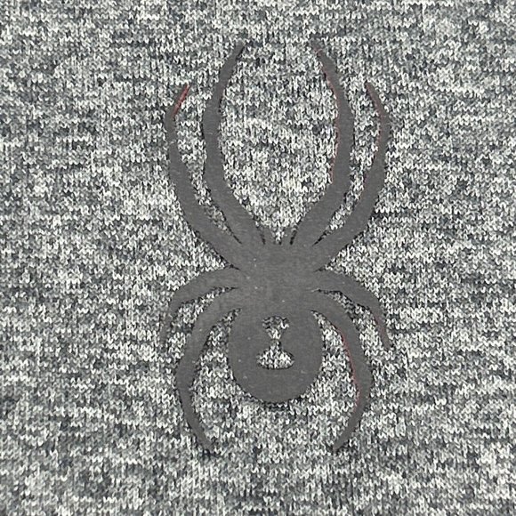 Spyder Active Shirt Mens L Gray 1/4 Zip Pullover Activewear ProWeb Base Layer - Picture 2 of 12